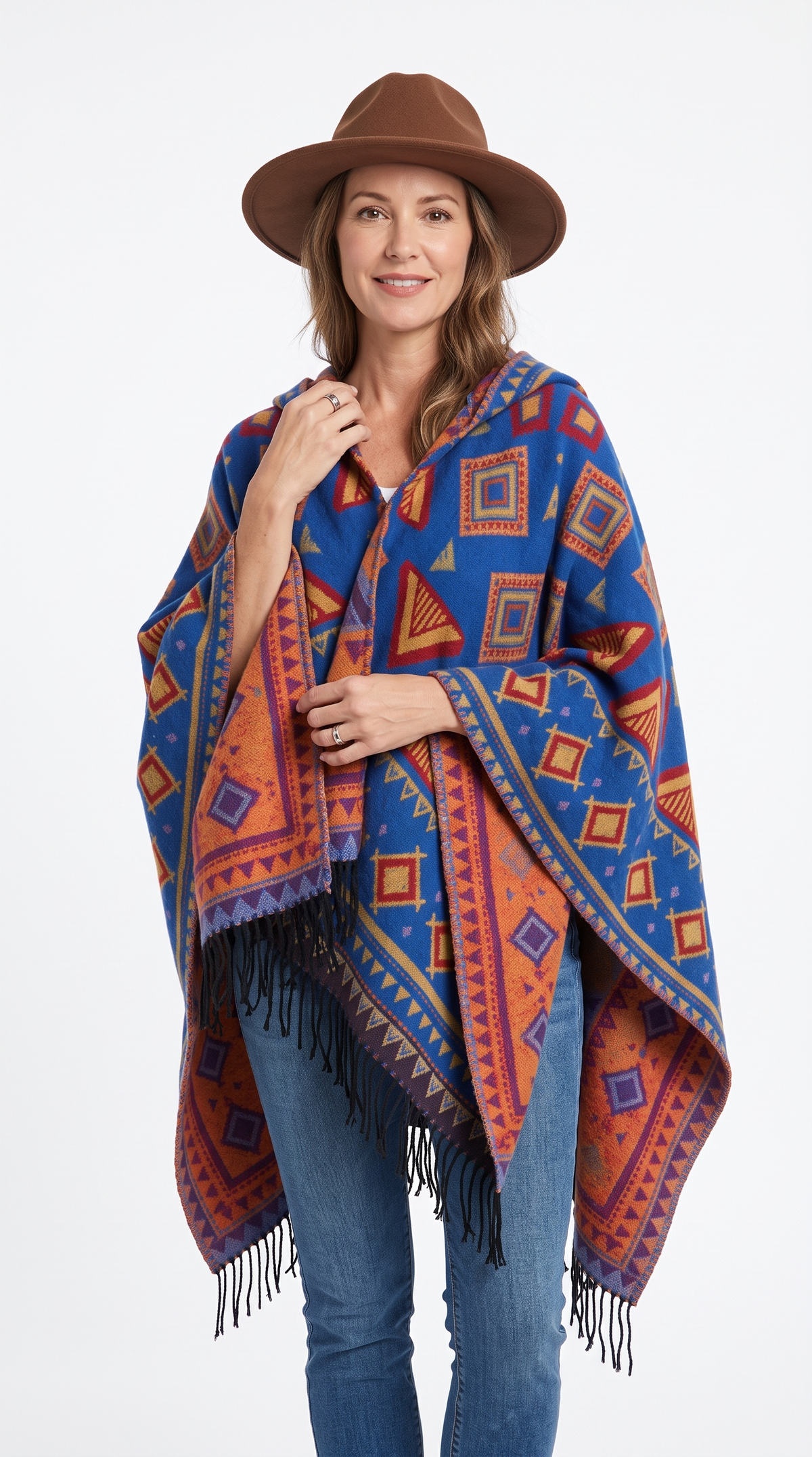 Handmade Hooded Poncho for Women