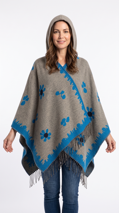 Handmade Hooded Poncho for Women