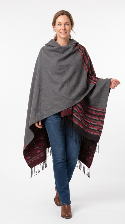 Handmade Hooded Poncho for Women