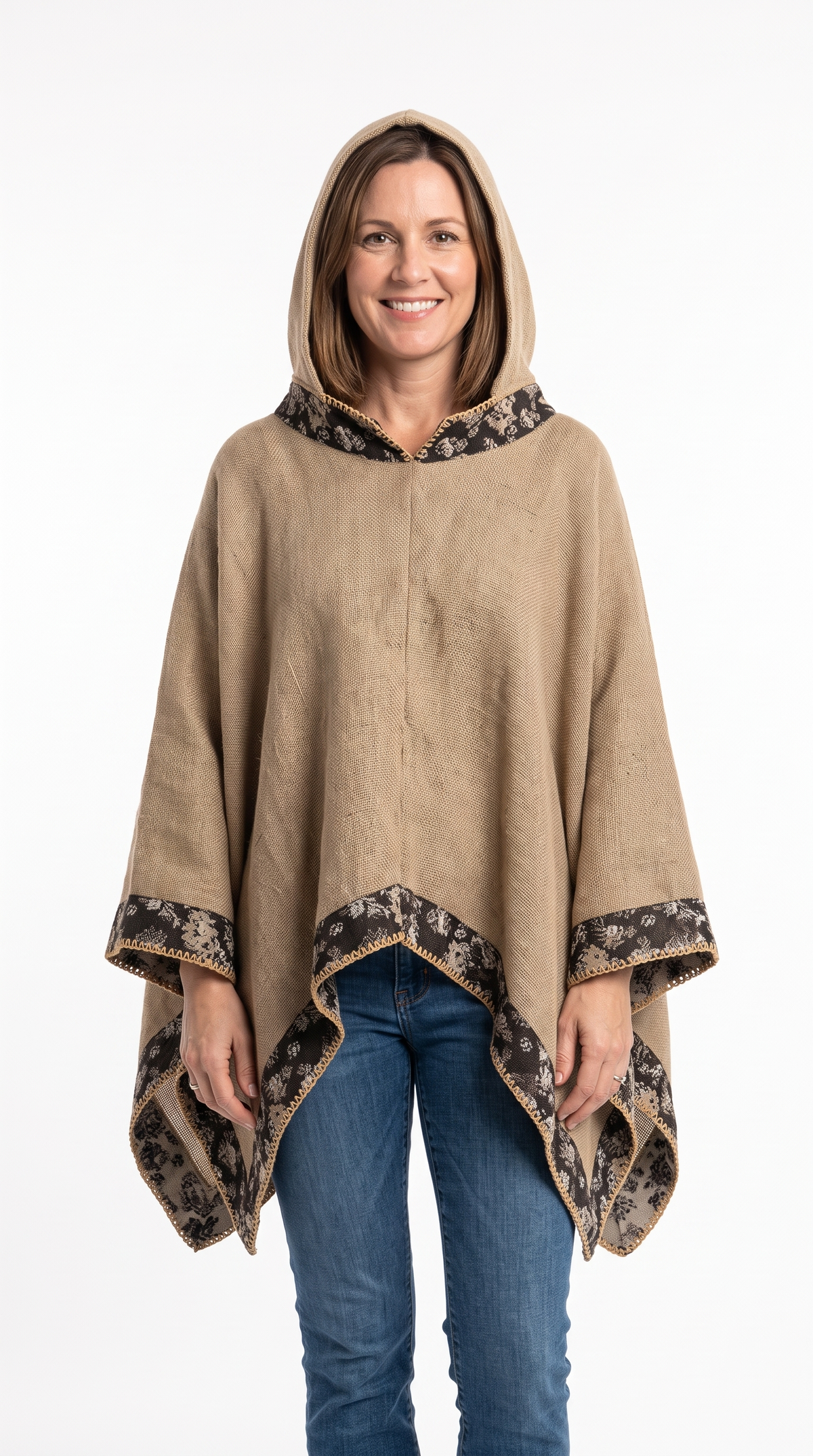 Handmade Hooded Poncho for Women