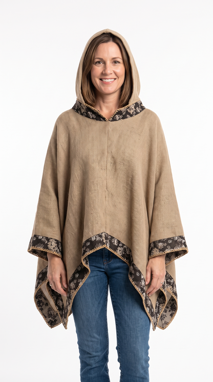 Handmade Hooded Poncho for Women