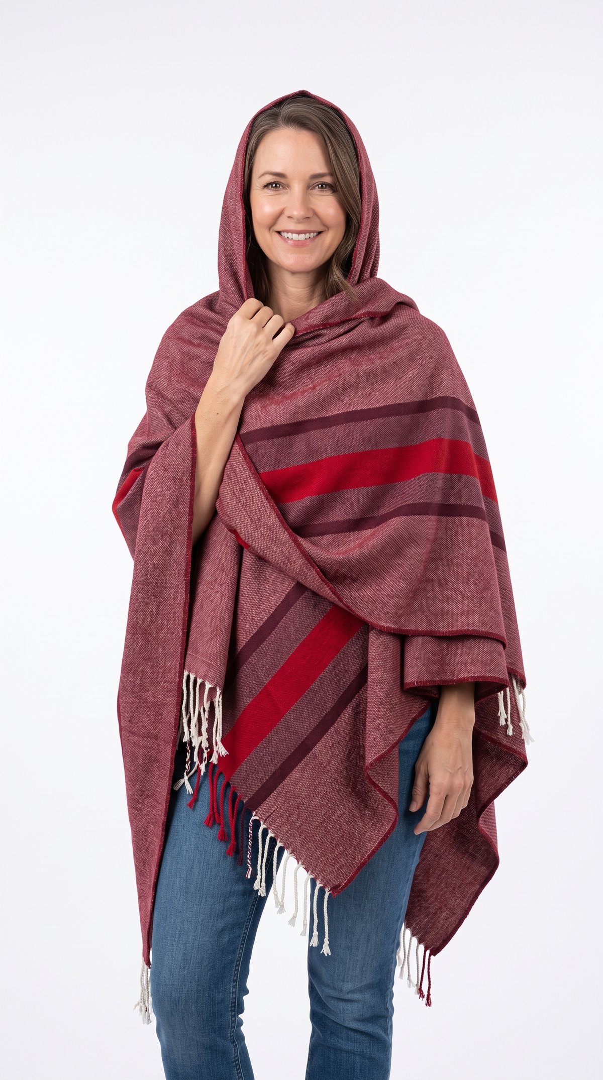 Handmade Hooded Poncho for Women
