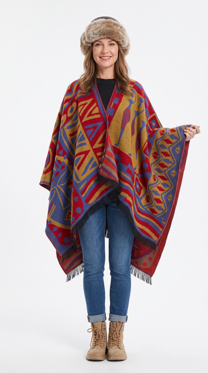 Handmade Hooded Poncho for Women