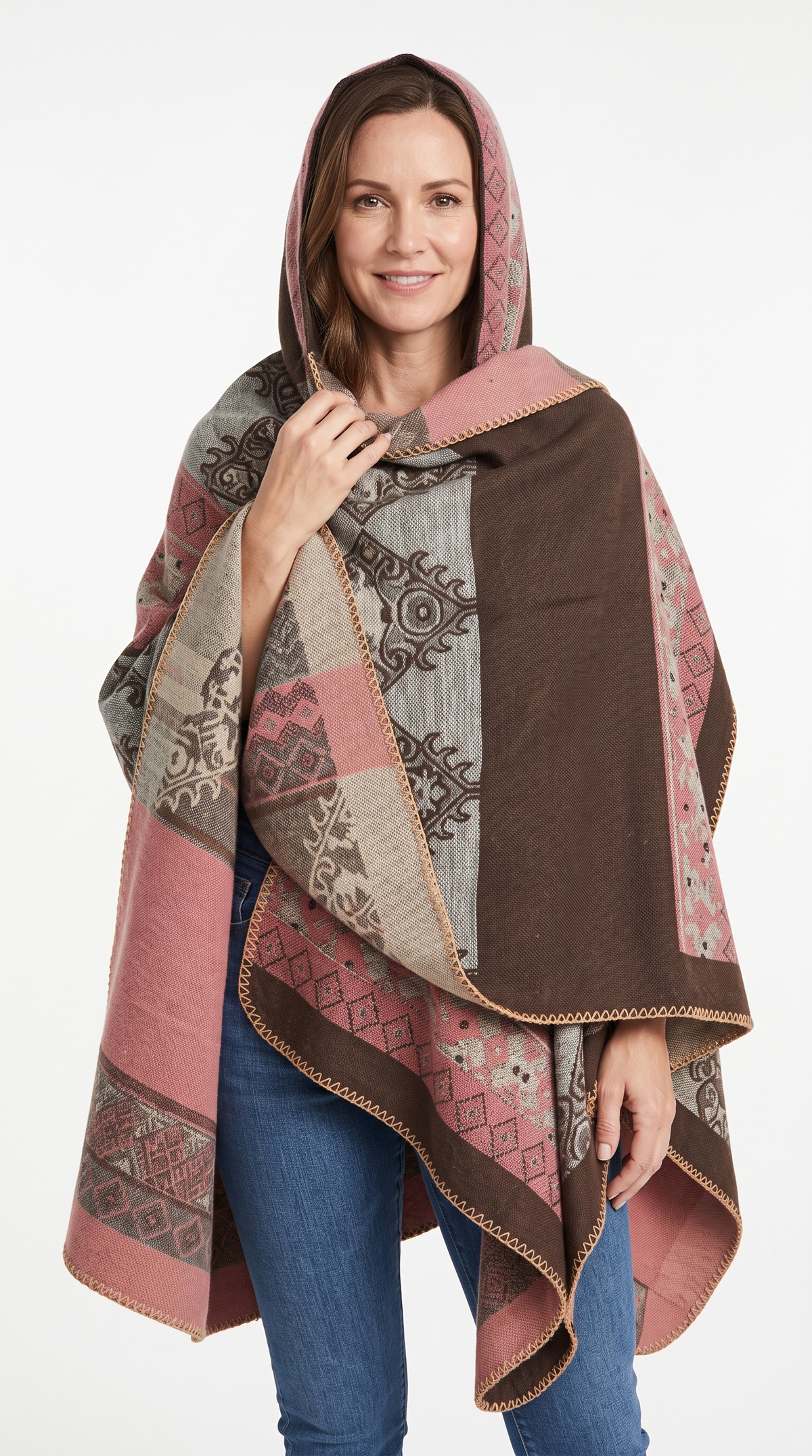 Handmade Hooded Poncho for Women