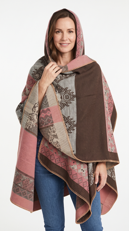 Handmade Hooded Poncho for Women