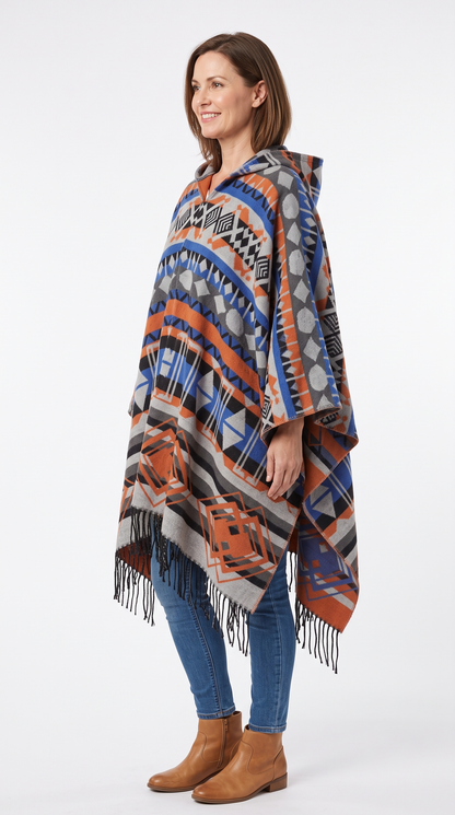 Handmade Hooded Poncho for Women