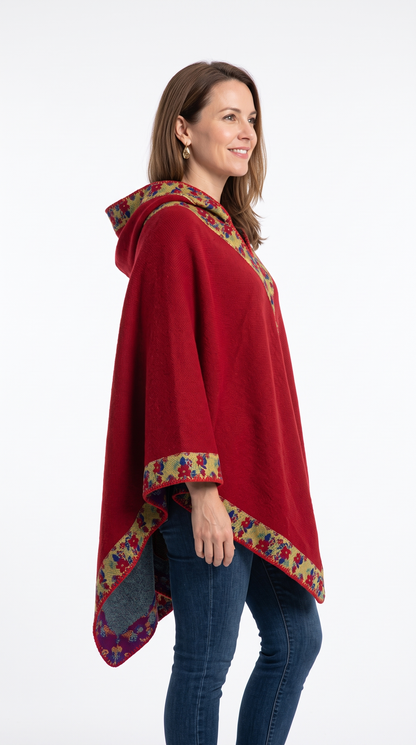 Handmade Hooded Poncho for Women