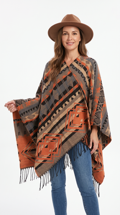Handmade Hooded Poncho for Women