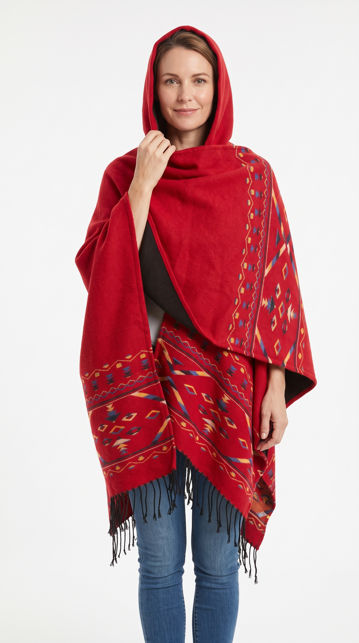Handmade Hooded Poncho for Women