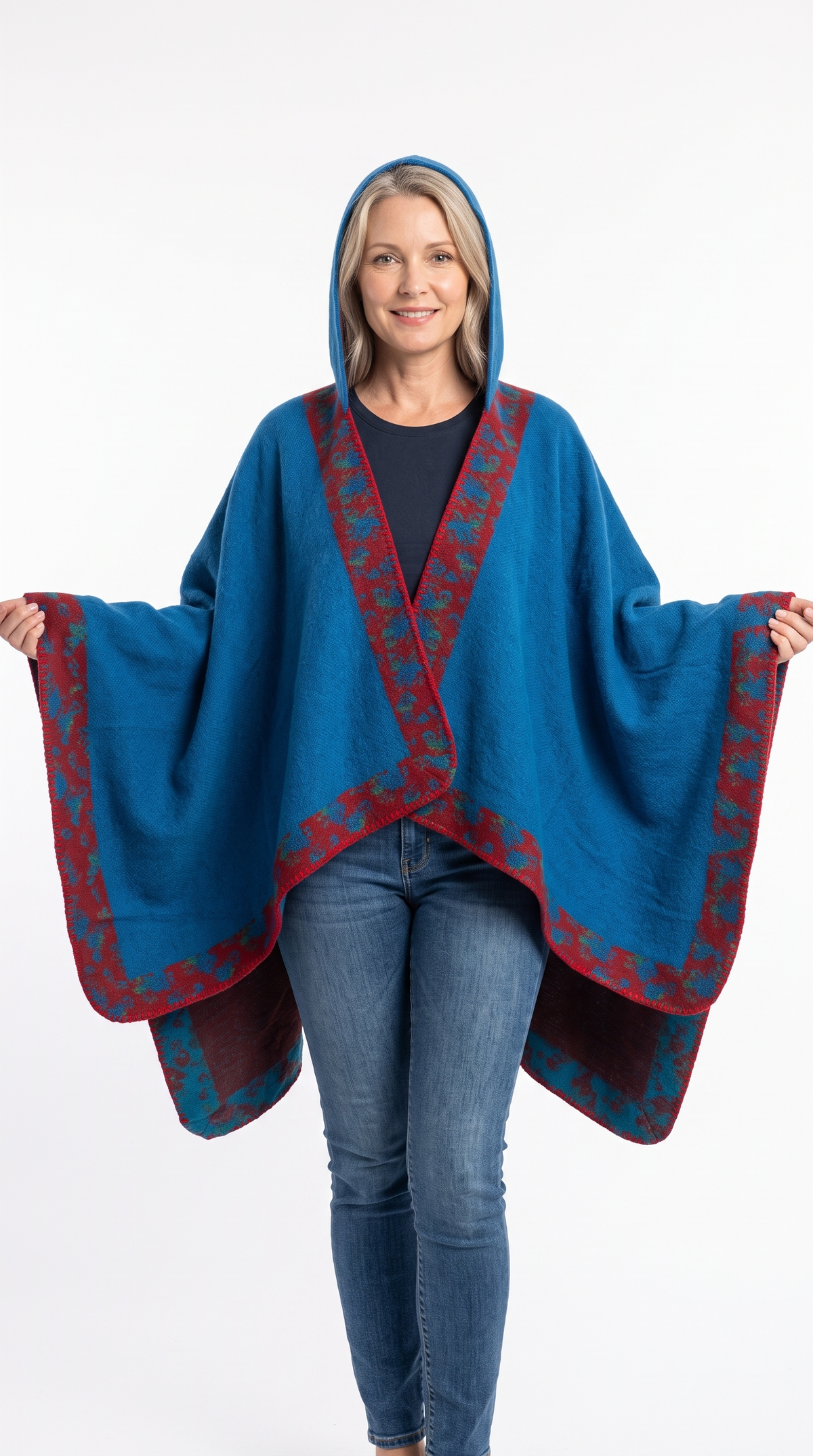 Handmade Hooded Poncho for Women