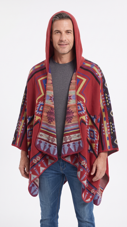Handmade Hooded Poncho for Men
