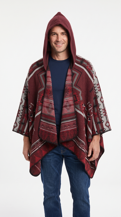 Handmade Hooded Poncho for Men